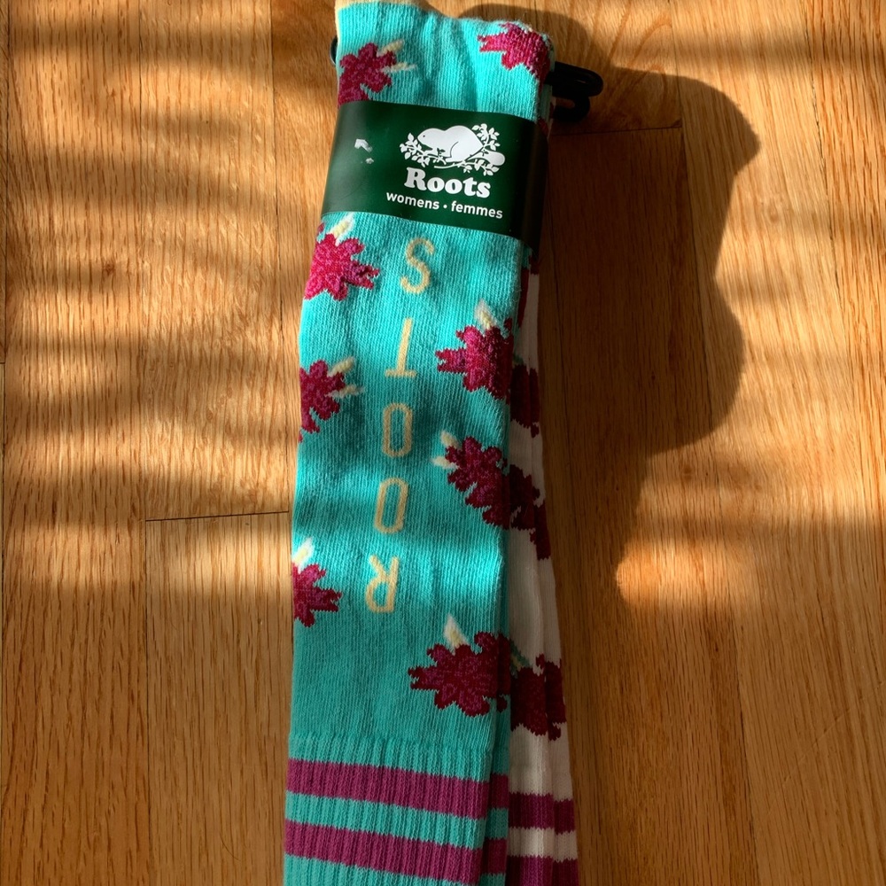 Roots knee high socks